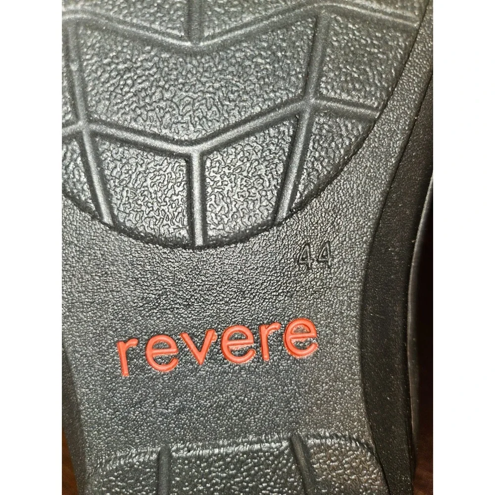 Revere Amsterdam Men's Removable‎ Footbed Sandal Black Size 44 US 10